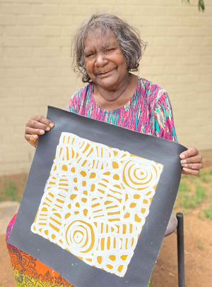My Mother's Country by Betty Mbitjana | Stretched (SOLD)