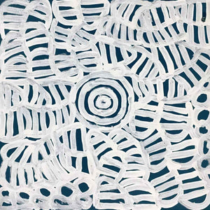 My Mother's Country by Betty Mbitjana | Stretched. Australian Aboriginal Art.