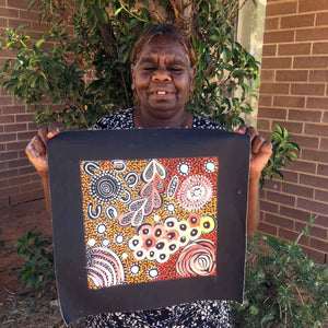 Bush Yam Story by Janet Golder Kngwarreye (SOLD)