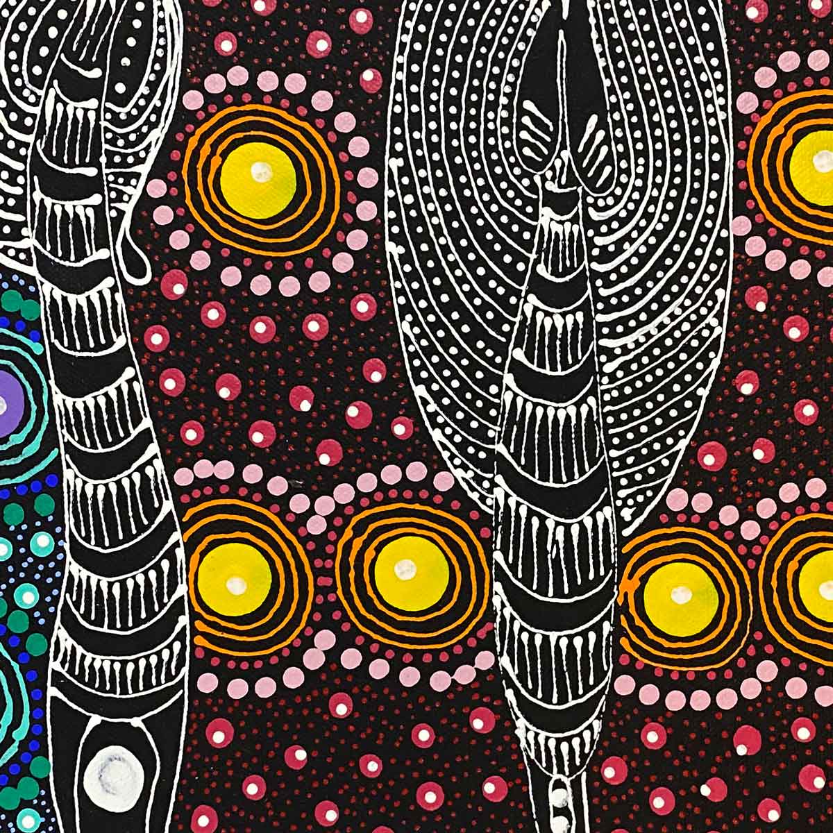 Dreamtime Sisters von Colleen Wallace Nungari | Gestreckt (VERKAUFT)