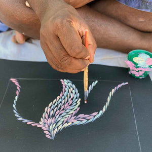Pencil Yam Flower by Dulcie Pwerle Long (SOLD)