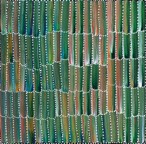 Desert Yam by Jeannie Mills Pwerle | Stretched. Australian Aboriginal Art.