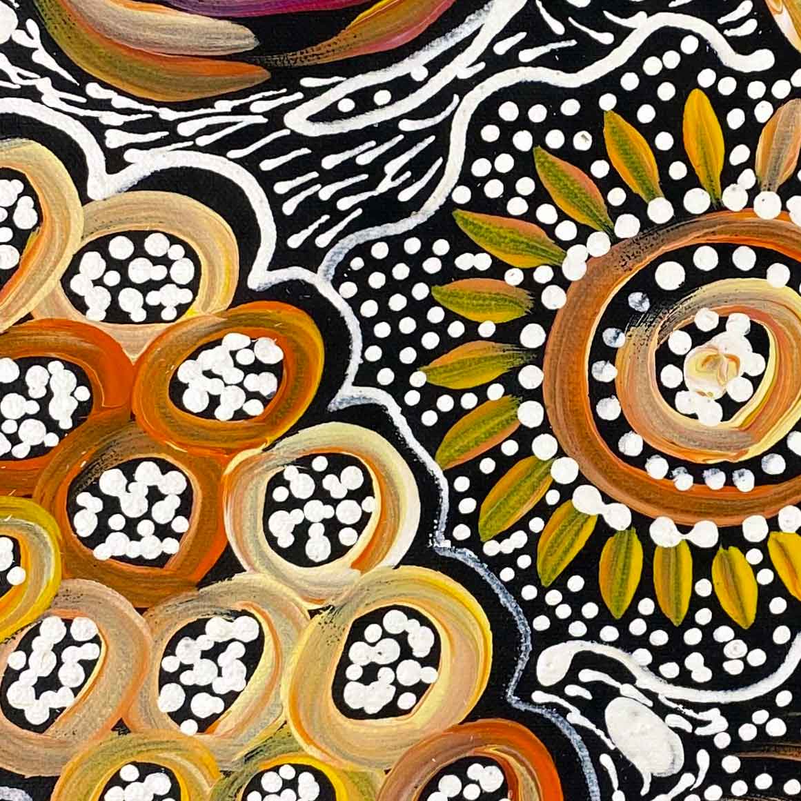 Pencil Yam Flower by Janet Golder Kngwarreye (SOLD)