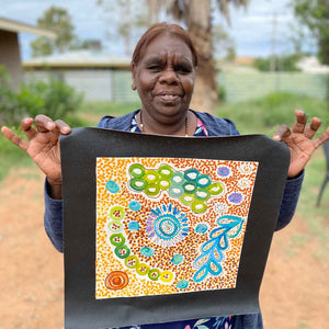 Bush Yam Story by Janet Golder Kngwarreye | Stretched (SOLD)