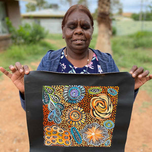 Pencil Yam Flower by Janet Golder Kngwarreye (SOLD)