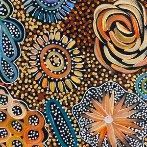 Pencil Yam Flower by Janet Golder Kngwarreye (SOLD)