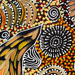 Bush Yam Story von Janet Golder Kngwarreye | Gestreckt (VERKAUFT)
