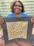 Pencil Yam Flower by Dulcie Pwerle Long | Stretched (SOLD)