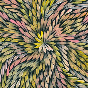 Pencil Yam Flower by Dulcie Pwerle Long | Stretched (SOLD)