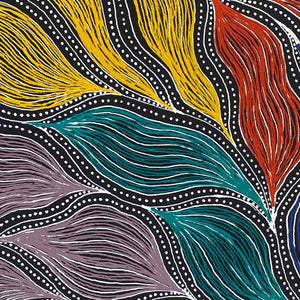 Pencil Yam Story by Delvine Petyarre | Stretched (SOLD)