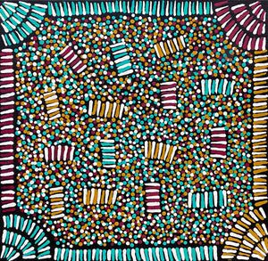 Conkerberry Story by Malanda Kunoth. Australian Aboriginal Art.