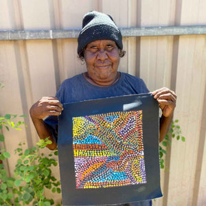 Kame (Pencil Yam Seed) by Judy Purvis Kngwarreye (SOLD)