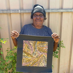 Kame (Pencil Yam Seed) by Judy Purvis Kngwarreye (SOLD)