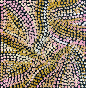 Kame (Pencil Yam Seed) by Judy Purvis Kngwarreye. Australian Aboriginal Art.
