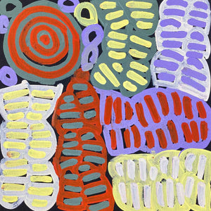 My Mother's Country by Betty Mbitjana. Australian Aboriginal Art.