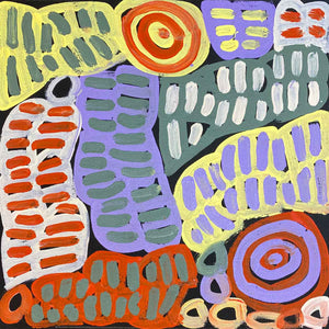 My Mother's Country by Betty Mbitjana. Australian Aboriginal Art.