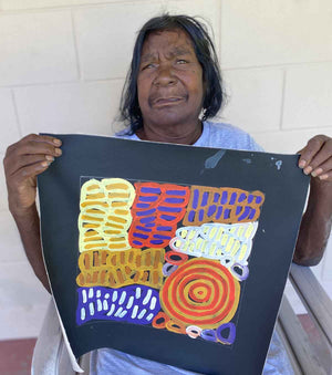 My Mother's Country by Betty Mbitjana | Stretched (SOLD)