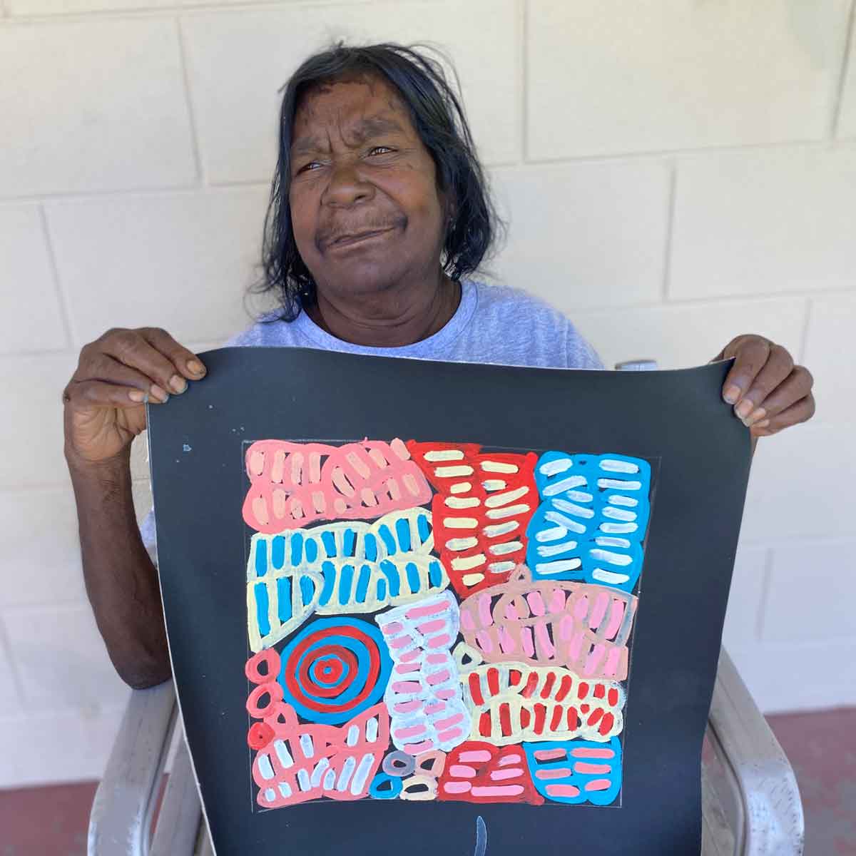 My Mother's Country by Betty Mbitjana | Stretched (SOLD)