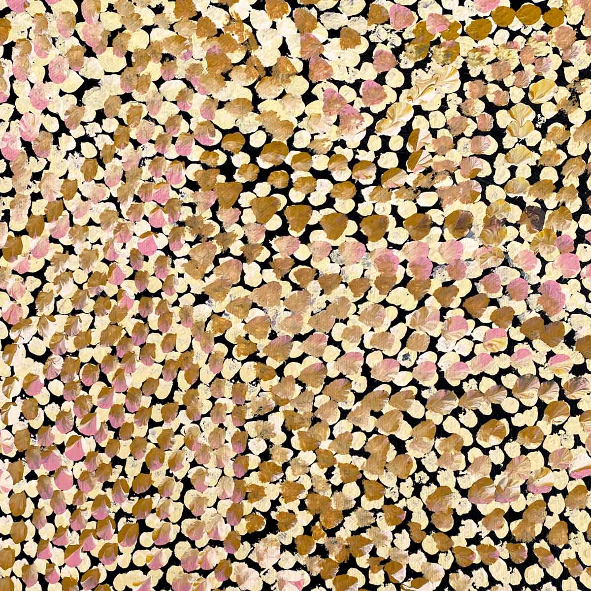 Kame (Pencil Yam Seed) von Judy Purvis Kngwarreye | Gestreckt (VERKAUFT)