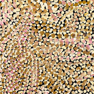 Kame (Pencil Yam Seed) by Judy Purvis Kngwarreye | Stretched (SOLD)