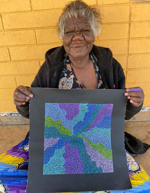 Bush Berries by Josepha Petrick Kemarre | STRETCHED (SOLD)
