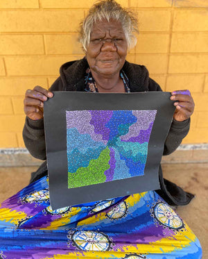 Bush Berries by Josepha Petrick Kemarre | STRETCHED (SOLD)
