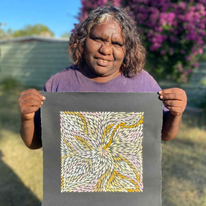 Yam Leaf by Dulcie Pwerle (SOLD)