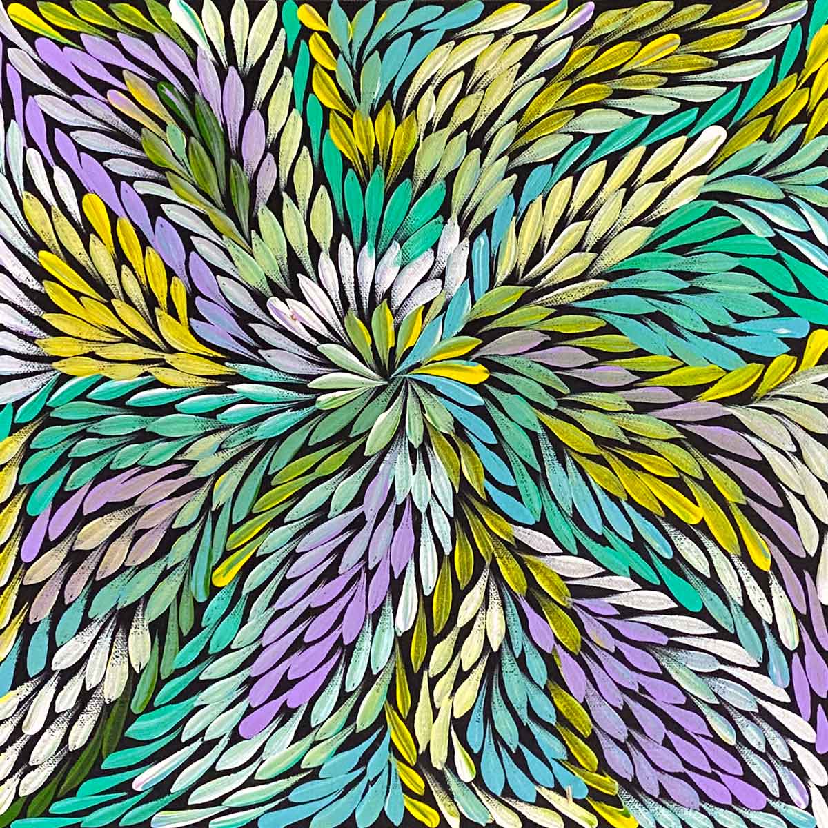 Yam Flower by Dulcie Pwerle | Stretched (SOLD)