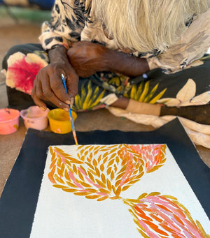 Bush Medicine Leaves by Jeannie Petyarre | Stretched (SOLD)