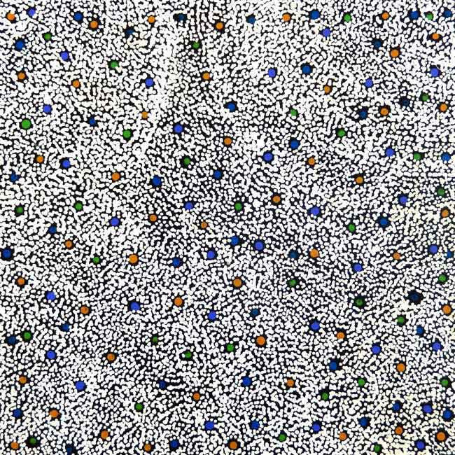 Anwekety (Conkerberry) by Elizabeth Mpetyane, 30cm x 30cm. Aboriginal Painting. #AboriginalArt #UtopiaLane