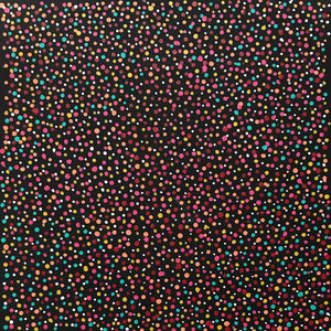 Yam Seed by Amy Napangardi by Amy Napangardi, 30cm x 30cm. Australian Aboriginal Art.