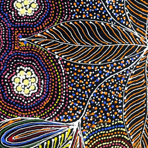 Sugarbag by Susan Hunter by Susan Hunter, 30cm x 30cm. Australian Aboriginal Art.