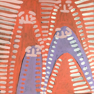 Atham-areny Story by Angelina Ngale by Angelina Ngale (Pwerle), 30cm x 30cm. Australian Aboriginal Art.