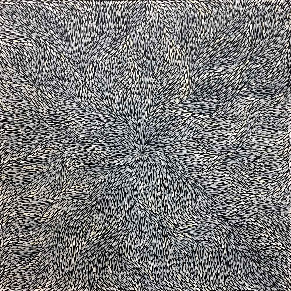 Wild Flowers by Sacha Long Petyarre by Sacha Long Petyarre, 90cm x 90cm. Australian Aboriginal Art.