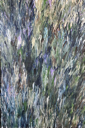Grass Seed Dreaming by Barbara Weir. Australian Aboriginal Art.