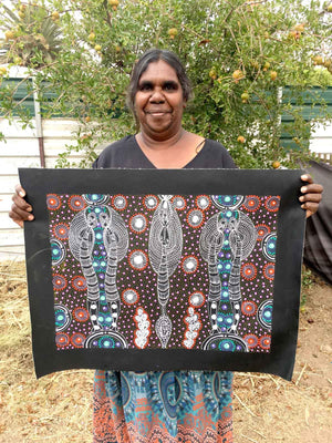 Dreamtime Sisters by Colleen Wallace Nungari (SOLD)