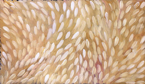 Leaves painting by Gloria Petyarre. Australian Aboriginal Art.