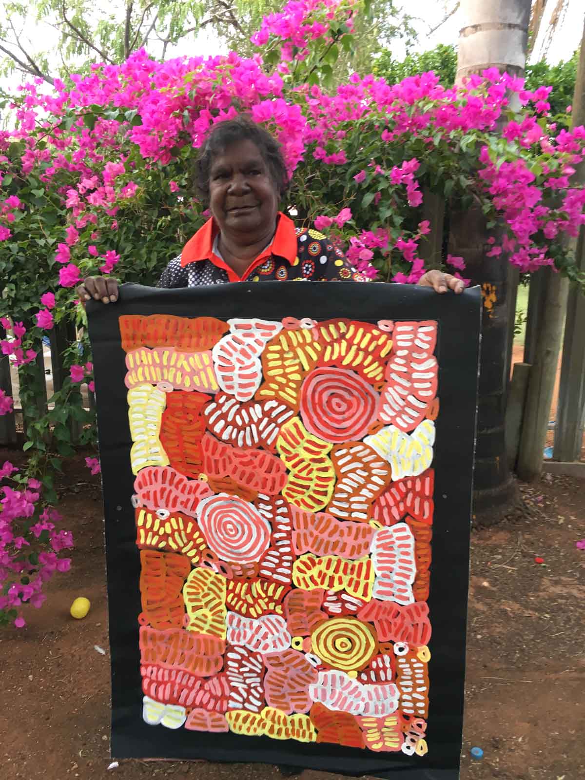 My Mother's Country by Betty Mbitjana (SOLD)