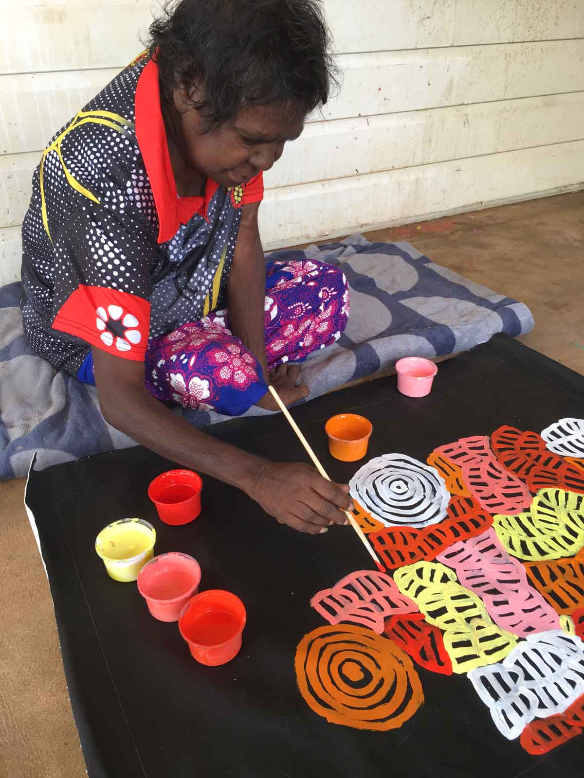 My Mother's Country by Betty Mbitjana (SOLD)