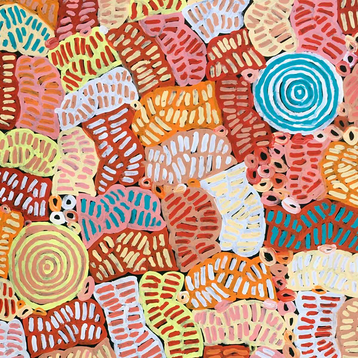 My Mother's Country by Betty Mbitjana (SOLD)