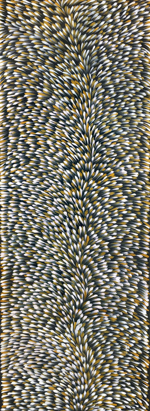 Leaves painting by Gloria Petyarre. Australian Aboriginal Art.