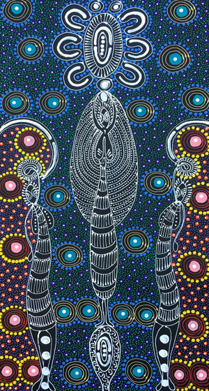 Dreamtime Sisters by Colleen Wallace Nungari (SOLD)
