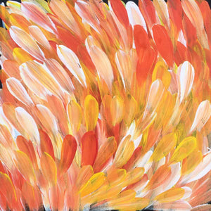 Small Leaves painting by Gloria Petyarre. Australian Aboriginal Art.