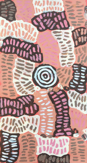 My Mother's Country by Betty Mbitjana. Australian Aboriginal Art.