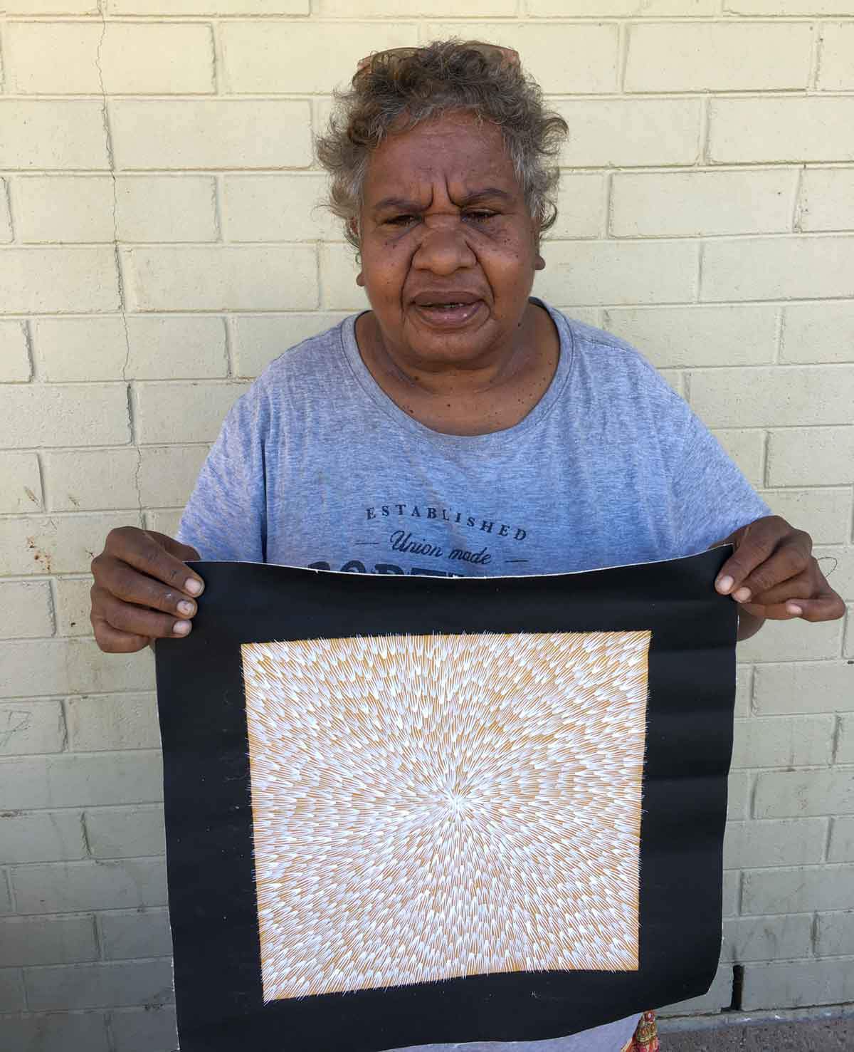 Bush Medicine Leaf by Abie Loy Kemarre (SOLD)
