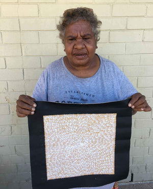 Bush Medicine Leaf by Abie Loy Kemarre (SOLD)