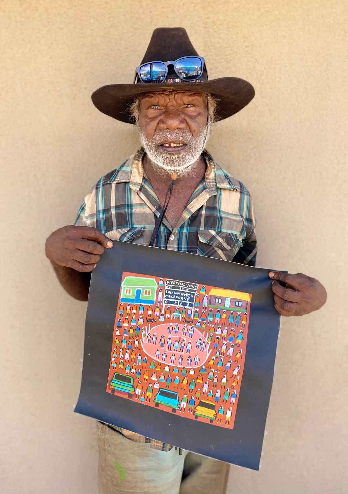Bush Football von Dinny Kunoth Kemarre | GESTRECKT (VERKAUFT)
