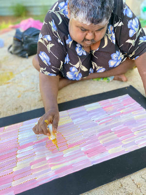 Desert Yam by Jeannie Mills Pwerle (SOLD)