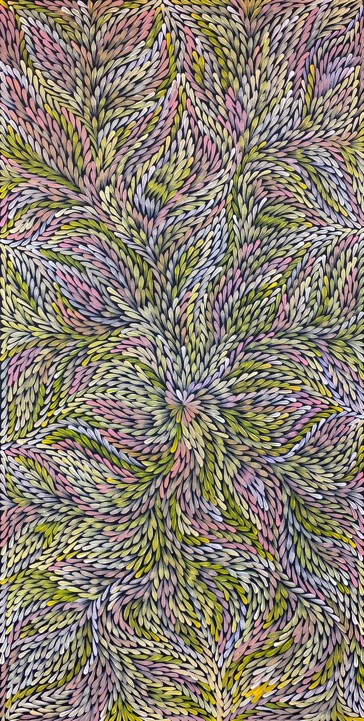 Pencil Yam Flower by Dulcie Pwerle Long (SOLD)