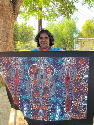Dreamtime Sisters by Colleen Wallace Nungari (SOLD)